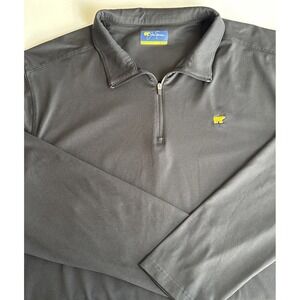 Jack Nicklaus Sweater Men XL Black Golf Long Sleeve 1/4 Zip Pullover Golden Bear